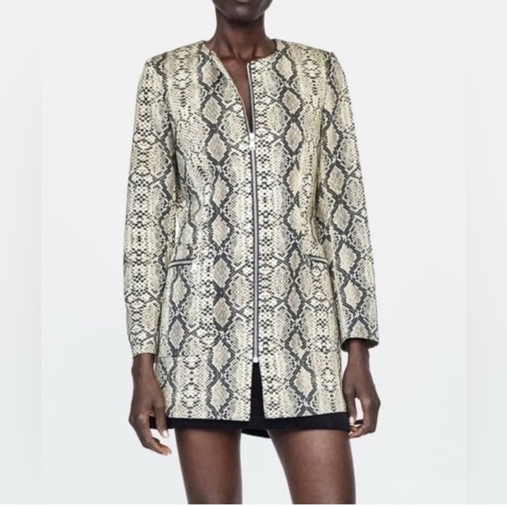 Zara Snakeskin Pattern Women's Jacket